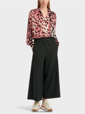 Marc Cain 7/8 leimahdutettu jalkahousut Willmar musta vaatteet V0LL48539 Marc Cain Helsinki