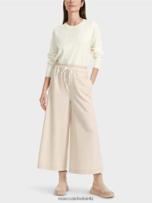 Marc Cain 7/8 leimahdutettu jalkahousut Willmar pehmeä kuun kallio vaatteet V0LL48560 Marc Cain Helsinki