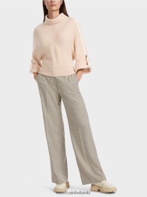 Marc Cain Arvokas villapaita, jotka on neulottu Saksassa tumma kerma vaatteet V0LL481086 Marc Cain Vaatteet