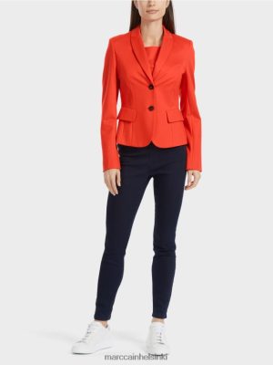 Marc Cain Asennettu bleiseri kapealla läpimellä kamari vaatteet V0LL48177 Marc Cain Vaatteet