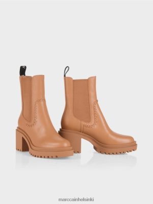 Marc Cain Chelsean nilkkasaappaat lohkokannalla kirkas toffee jalkineet V0LL481563 Marc Cain Vaatteet