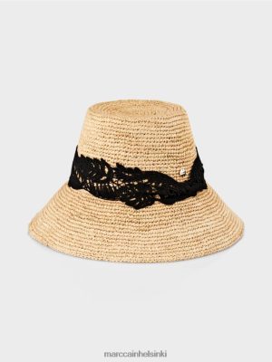Marc Cain Cloche-tyylinen aurinkohattu raffia lisävaruste V0LL481725 Marc Cain Vaatteet