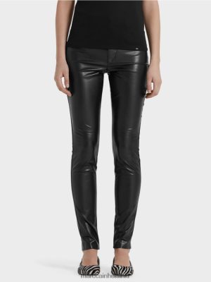 Marc Cain Drainpipe -housut Jäljitelmässä musta vaatteet V0LL48831 Marc Cain Vaatteet