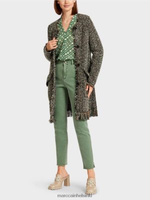 Marc Cain Fringed Cardigan "Neulottu Saksassa" musta vaatteet V0LL48434 Marc Cain Helsinki