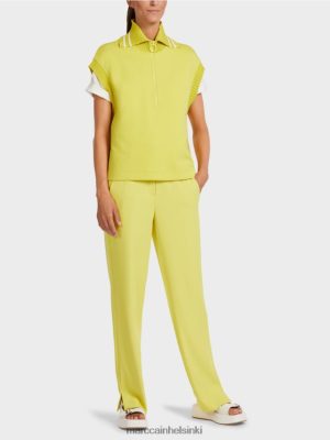 Marc Cain Hihaton tankkitoppi uritetulla kauluksella vihreä rikki vaatteet V0LL481226 Marc Cain Helsinki