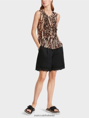 Marc Cain Hihaton yläosa koristeilla syvänpunainen vaatteet V0LL481368 Marc Cain Vaatteet