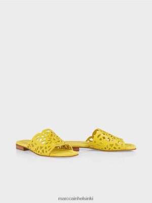 Marc Cain Ilmaiset sandaalit, joissa on leikkaus sitruunanvihreä jalkineet V0LL481609 Marc Cain Mekko