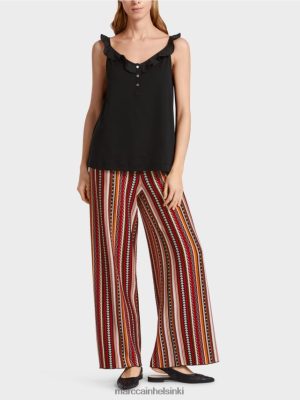 Marc Cain Ilmava yläosa virtauksella musta vaatteet V0LL481369 Marc Cain Mekko