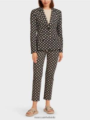 Marc Cain Klassinen bleiseri paimenen ruudussa musta vaatteet V0LL48205 Marc Cain Mekko