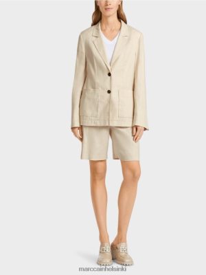 Marc Cain Kuvahalaava bleiseri pellavalla pehmeä liinavaatteet vaatteet V0LL48184 Marc Cain Mekko