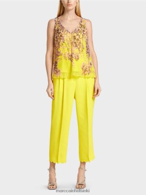 Marc Cain Laskostettu A-linja sitruunanvihreä vaatteet V0LL481391 Marc Cain Helsinki