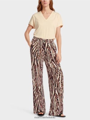 Marc Cain Laskostetut housut lenkkeily vyötärönauhalla syvänpunainen vaatteet V0LL48614 Marc Cain Helsinki