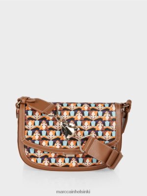 Marc Cain Leopardin pääkuvio Toista olkalaukku selkeä oranssi lisävaruste V0LL481545 Marc Cain Vaatteet