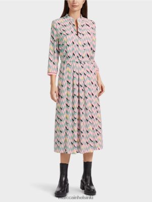 Marc Cain Midi -mekko, jossa on laskos yksityiskohtia tumman taivaansininen vaatteet V0LL4835 Marc Cain Helsinki