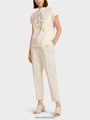 Marc Cain "Mieti uudelleen" Käänny-t-paita creme vaatteet V0LL481445 Marc Cain Helsinki