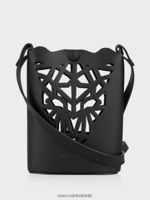 Marc Cain "Mieti uudelleen" Leopard Head Mini Bag musta lisävaruste V0LL481525 Marc Cain Mekko