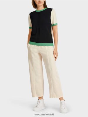 Marc Cain "Mieti uudelleen" Värilohkopusero musta vaatteet V0LL481201 Marc Cain Mekko
