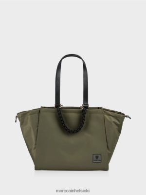 Marc Cain "Mieti uudelleen" Virkitetty kahvapussi keltainen Oliv lisävaruste V0LL481538 Marc Cain Helsinki