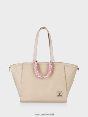 Marc Cain "Mieti uudelleen" Virkitetty kahvapussi valkaistu hiekka lisävaruste V0LL481549 Marc Cain Mekko