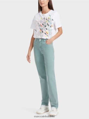 Marc Cain "Mieti uudelleen" farkut fyli tumman taivaansininen vaatteet V0LL48791 Marc Cain Helsinki