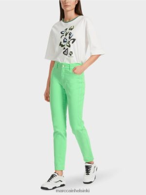 Marc Cain "Mieti uudelleen" farkut silea Kirkas järkyttävä vihreä vaatteet V0LL48758 Marc Cain Helsinki