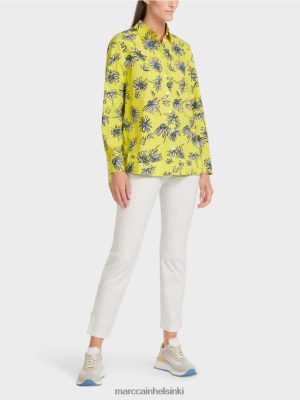 Marc Cain "Mieti uudelleen" kukkapusero vihreä rikki vaatteet V0LL48991 Marc Cain Mekko