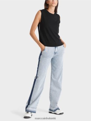 Marc Cain "Mieti uudelleen" lippulaa musta vaatteet V0LL481110 Marc Cain Vaatteet