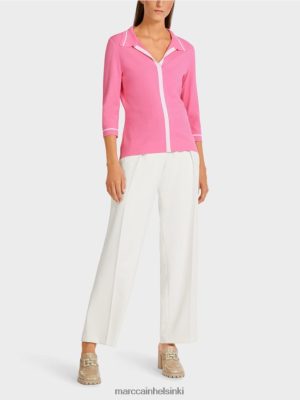 Marc Cain "Mieti uudelleen" -neulottu polopaita kirkkaan vaaleanpunainen vaatteet V0LL481168 Marc Cain Mekko