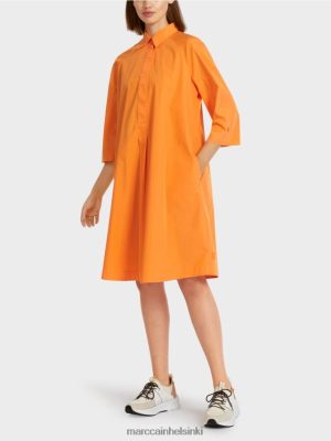 Marc Cain "Mieti uudelleen" -paita mekko kirkkaan oranssi vaatteet V0LL48117 Marc Cain Vaatteet