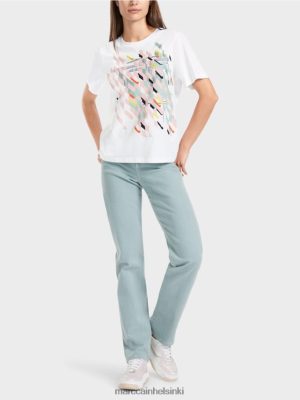 Marc Cain "Mieti uudelleen" -paita valkoinen vaatteet V0LL481321 Marc Cain Mekko