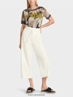 Marc Cain "Mieti uudelleen" viisitaskut farkut valkoinen vaatteet V0LL48795 Marc Cain Vaatteet