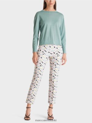 Marc Cain "Mieti uudelleen" villapaita tumman taivaansininen vaatteet V0LL481120 Marc Cain Mekko