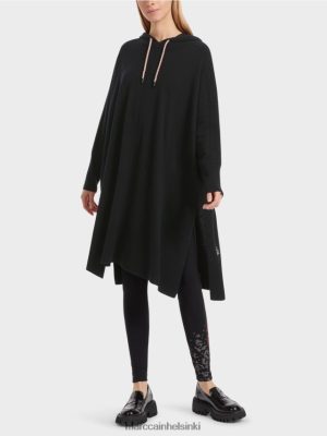 Marc Cain "Mieti uudelleen yhdessä" huppari musta vaatteet V0LL48241 Marc Cain Mekko