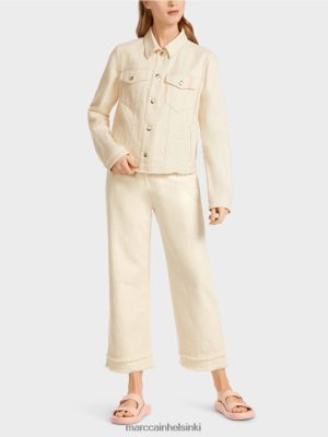 Marc Cain "Mieti uudelleen yhdessä" painettu takki pehmeä liinavaatteet vaatteet V0LL48370 Marc Cain Mekko