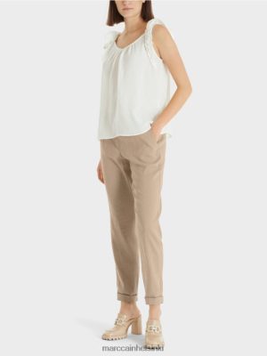 Marc Cain "Mieti uudelleen yhdessä" yläosa valkoinen vaatteet V0LL481408 Marc Cain Mekko