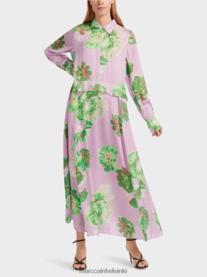 Marc Cain Naisellinen mekko kauluksella kirkas laventeli vaatteet V0LL487 Marc Cain Mekko