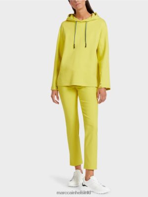 Marc Cain Naisellinen pusero huppu vihreä rikki vaatteet V0LL481227 Marc Cain Vaatteet