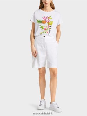 Marc Cain Naisten shortsit joustavalla vyötärönauhalla valkoinen vaatteet V0LL48622 Marc Cain Mekko