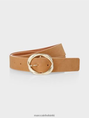 Marc Cain Nubuck nahka vyötärövyö kirkas toffee lisävaruste V0LL481683 Marc Cain Vaatteet