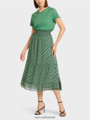Marc Cain Painettu flounthame Moss Green vaatteet V0LL48509 Marc Cain Helsinki