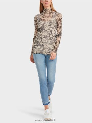 Marc Cain Painettu tylli longsleeve manteli vaatteet V0LL481238 Marc Cain Helsinki