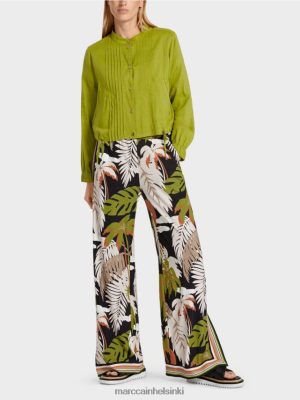 Marc Cain Pellavatakki stand-up-kauluksella syvä oliivinvihreä vaatteet V0LL48383 Marc Cain Helsinki