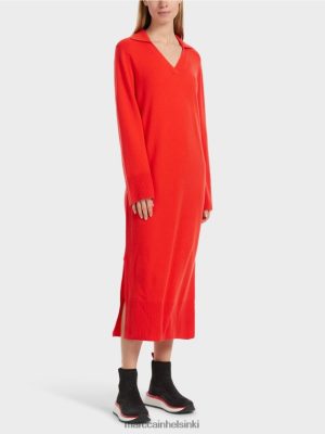 Marc Cain Pitkä neulottu "Mieti uudelleen" -mekko kamari vaatteet V0LL4818 Marc Cain Vaatteet