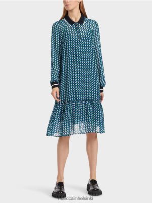 Marc Cain Pukeudu geometrisella kaikkiin suunnittelulla emali vaatteet V0LL482 Marc Cain Helsinki