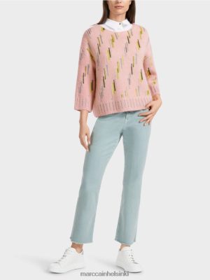 Marc Cain Pusero neulottu Saksassa pehmeä jauhe vaaleanpunainen vaatteet V0LL481111 Marc Cain Mekko