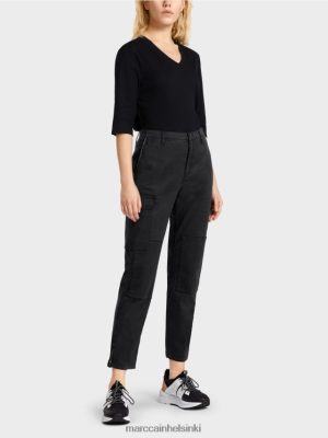 Marc Cain Radom "harkitsee yhdessä" housut musta vaatteet V0LL48648 Marc Cain Vaatteet