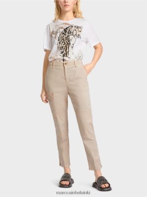Marc Cain Radom "harkitsee yhdessä" housut seesami vaatteet V0LL48671 Marc Cain Helsinki
