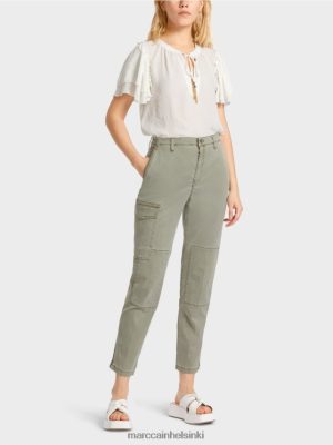 Marc Cain Radom "harkitsee yhdessä" housut syvä viidakko vaatteet V0LL48655 Marc Cain Mekko