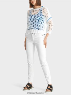 Marc Cain Rei'itetty neuletakki, neulottu Saksassa valkoinen vaatteet V0LL481124 Marc Cain Helsinki