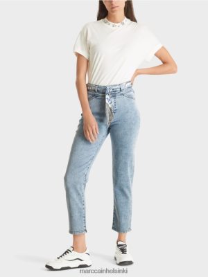 Marc Cain Riad "harkitsee yhdessä" farkut vintage -sininen vaatteet V0LL48783 Marc Cain Vaatteet